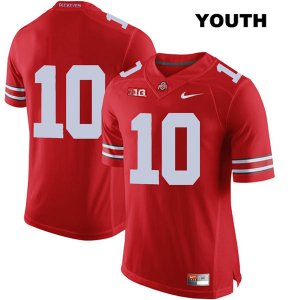 Youth NCAA Ohio State Buckeyes Daniel Vanatsky #10 College Stitched No Name Authentic Nike Red Football Jersey BK20V61ZB